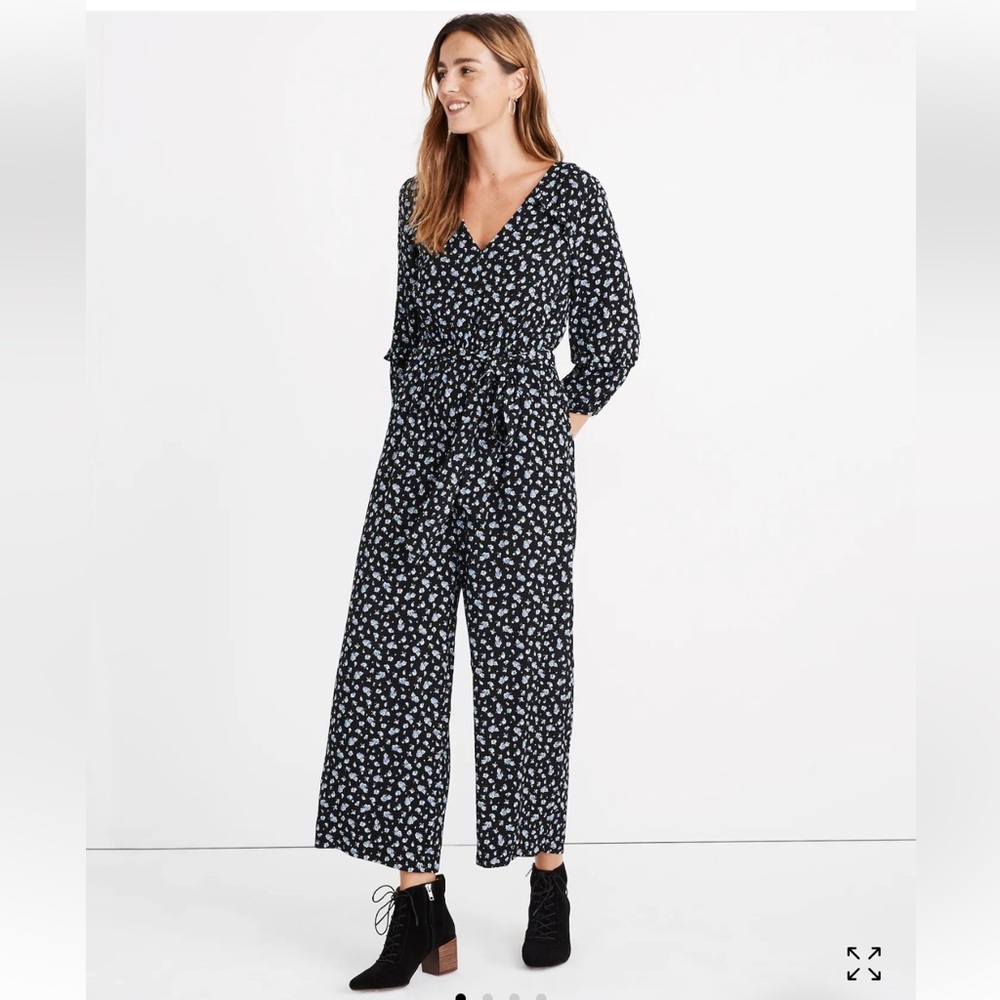 Madewell Ruffle Sleeved Floral Jumpsuit- Medium